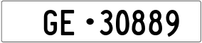 Trailer License Plate